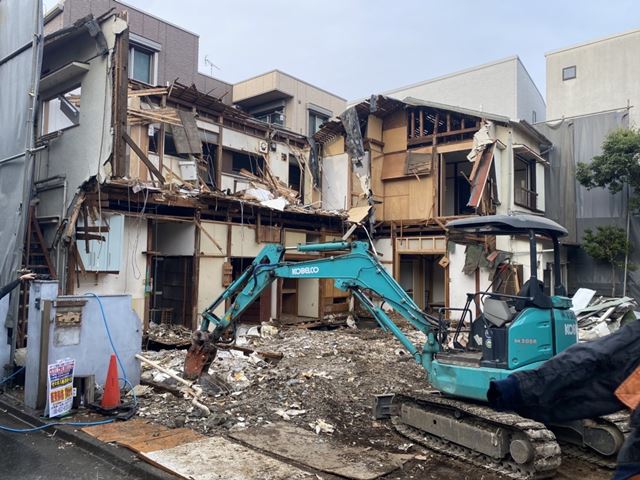 木造2階建て共同住宅解体工事(東京都渋谷区上原)　工事後の様子です。